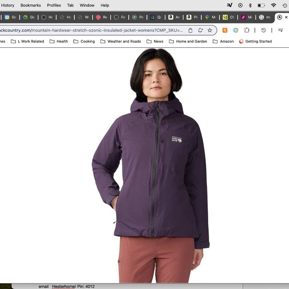 Mountain Hardwear Stretch Ozonic Insulated Jacket in plurple - Picture 1 of 4